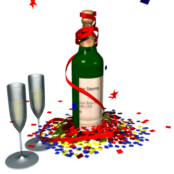 życzenia noworoczne - szampan.gif