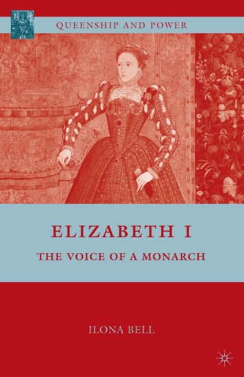 All History - Ilona Bell - Elizabeth I The Voice of a Monarch 2010.jpg