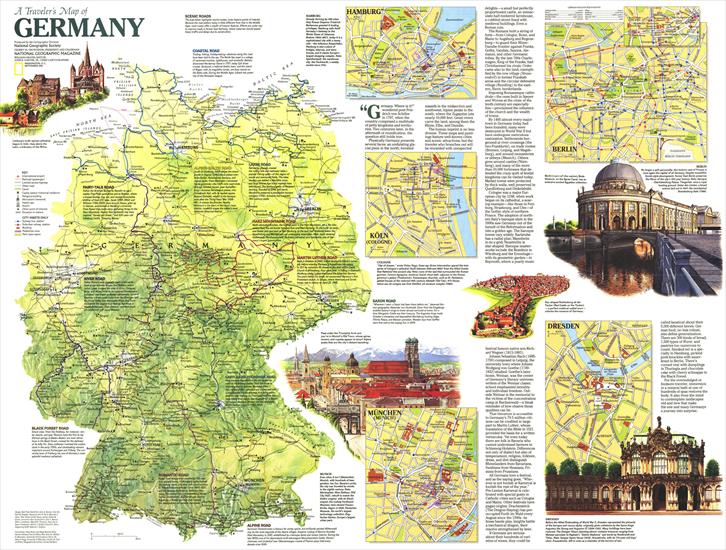Niemcy - Germany - A Travellers Map 1991.jpg