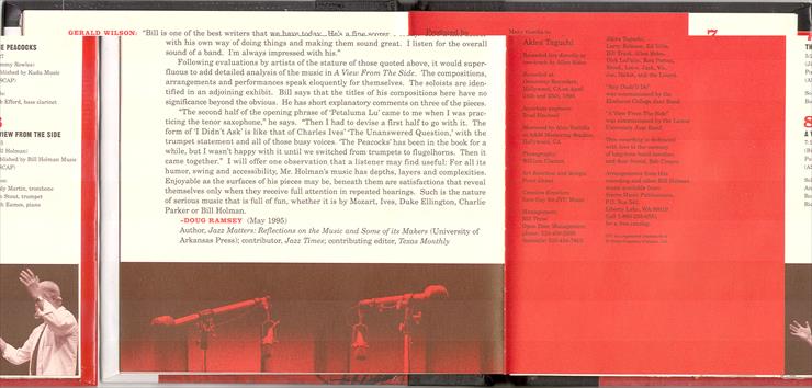 The Bill Holman Band - A View From The Side XRCD - Booklet 6.tif